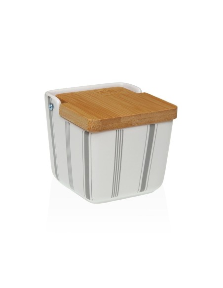 Salière avec couvercle Versa G-LINES Céramique 8,8 x 8,5 x 8,8 cm