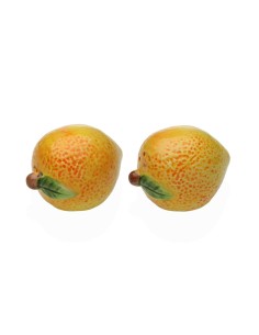 Salière et Poivrière Versa Céramique Dolomite Citron 5,2 X 7,2 X 5,6 CM