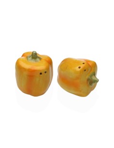 Salière et Poivrière Versa Céramique Dolomite Poivrons 7 X 5,8 X 5,8 CM