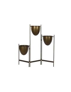 Cache-pot DKD Home Decor Noir Métal Cuivre Vintage (35 x 26,5 x 105 cm)