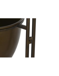 Cache-pot DKD Home Decor Noir Métal Cuivre Vintage (35 x 26,5 x 105 cm) 2