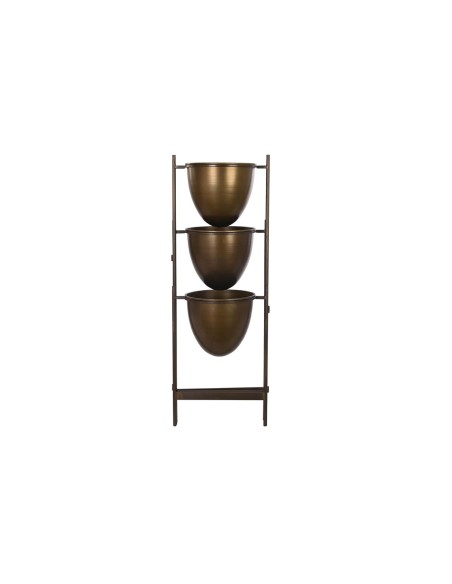 Cache-pot DKD Home Decor Noir Métal Cuivre Vintage (35 x 26,5 x 105 cm)