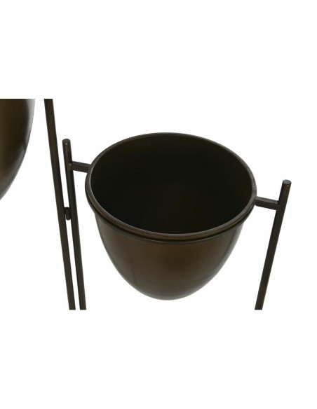 Cache-pot DKD Home Decor Noir Métal Cuivre Vintage (35 x 26,5 x 105 cm)