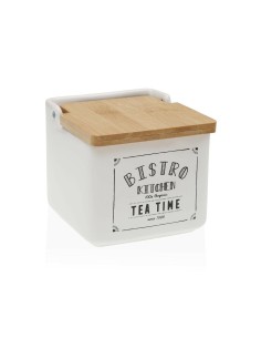 Salière avec couvercle Versa Bistro Céramique Dolomite 12,2 x 11,5 x 12,2 cm