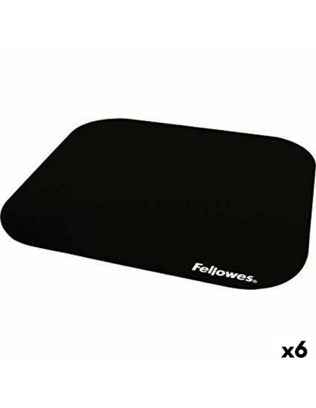 Tapis Antidérapant Fellowes    Noir Polyester Caoutchouc (6 Unités)