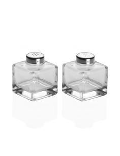 Salière et Poivrière Versa Métal Verre