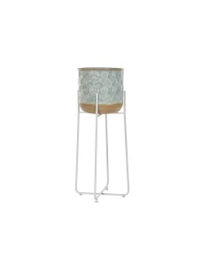 Cache-pot DKD Home Decor Bicolore Métal 35 x 35 x 91 cm Rond (2 Unités)