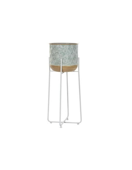 Cache-pot DKD Home Decor Bicolore Métal 35 x 35 x 91 cm Rond (2 Unités)