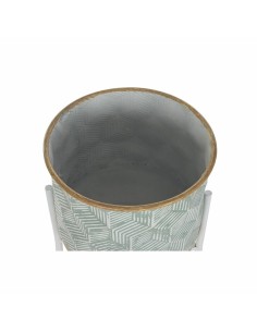 Cache-pot DKD Home Decor Bicolore Métal 35 x 35 x 91 cm Rond (2 Unités) 2