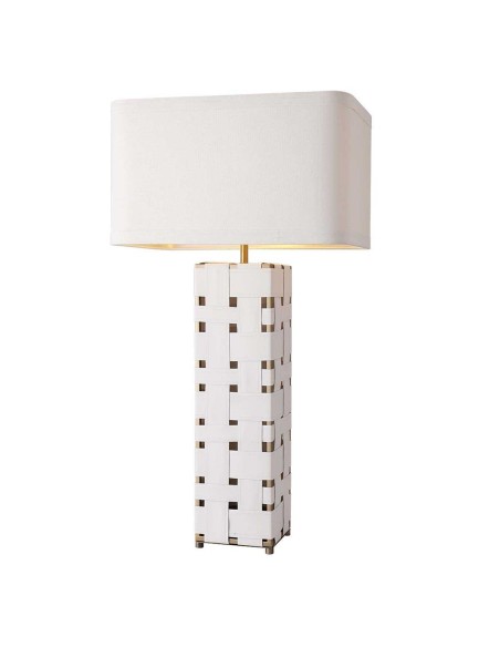 Lampe de bureau Home ESPRIT Blanc Doré