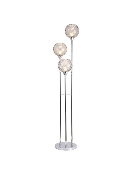 Lampadaire Home ESPRIT Transparent Argenté 50 W 220 V 30 x 30 x 172 cm