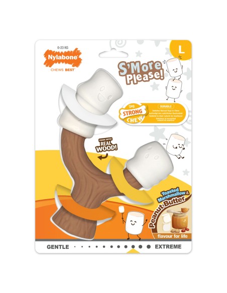 Jouet pour chien Nylabone Marron Beurre de cacahuètes L