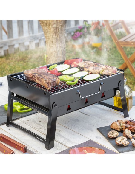 Barbecue Pliable Portatif à Charbon BearBQ InnovaGoods