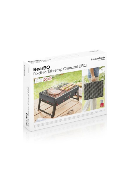 Barbecue Pliable Portatif à Charbon BearBQ InnovaGoods