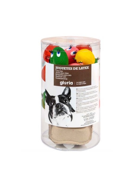 Jouet pour chien Gloria Œufs Taille S Latex (24 pcs)