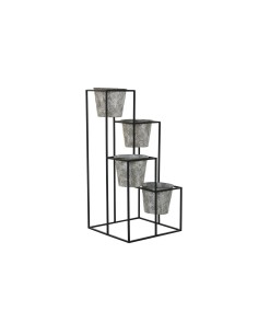 Cache-pot DKD Home Decor Gris Métal Usé 34 x 34 x 71 cm Rond