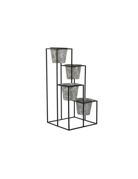 Cache-pot DKD Home Decor Gris Métal Usé 34 x 34 x 71 cm Rond