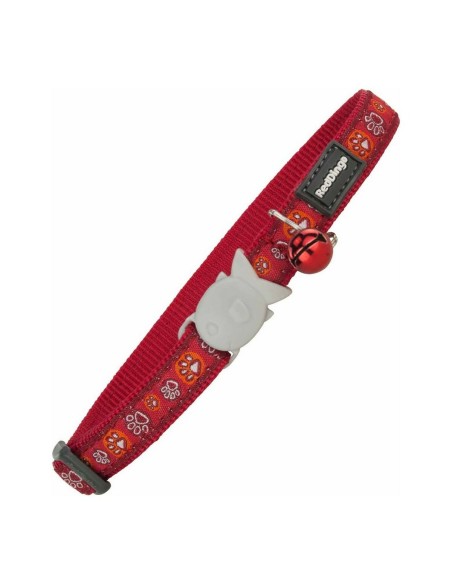Collier pour chat Red Dingo Style Rouge 20-32 cm Empreinte d'animal