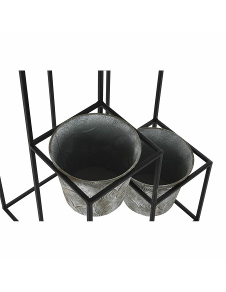 Cache-pot DKD Home Decor Gris Métal Usé 34 x 34 x 71 cm Rond