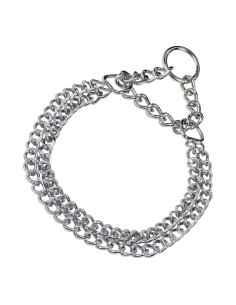 Collier pour Chien Hs Sprenger Argenté 2 mm Double Maillons (50 cm)