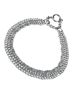 Collier pour Chien Hs Sprenger Argenté 2 mm Triple Maillons (55 cm)