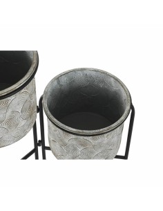 Cache-pot DKD Home Decor Gris Métal (82 x 25 x 81 cm) 2