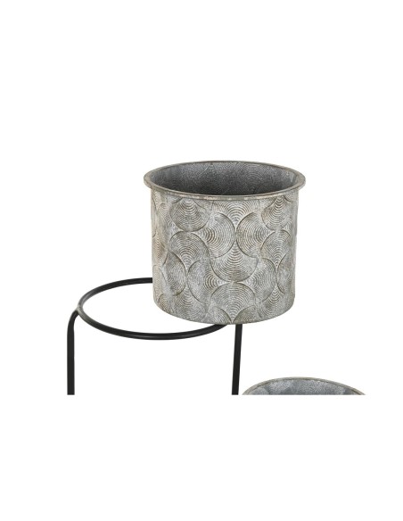 Cache-pot DKD Home Decor Gris Métal (82 x 25 x 81 cm)