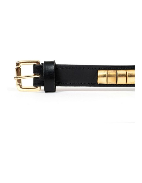 Collier pour Chien Gloria Duna Noir Doré (45 x 2.5 cm)