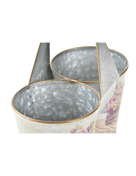 Cache-pot DKD Home Decor Rose Métal Shabby Chic 24 x 12 x 23 cm