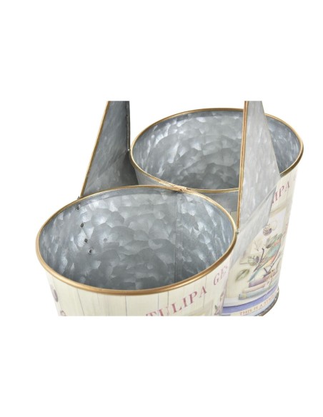 Cache-pot DKD Home Decor Rose Métal Shabby Chic 24 x 12 x 23 cm
