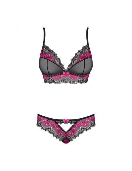 Ensemble de Lingerie Obsessive Tulia Noir S/M