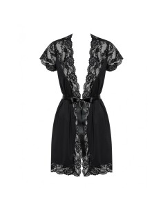 Blouse Obsessive Noir S/M Fleurs