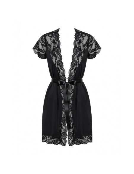 Blouse Obsessive Noir S/M Fleurs