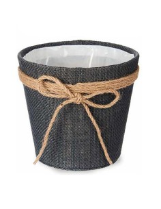 Cache-pot Ibergarden Gris Plastique Lien 16 x 14,5 x 16 cm