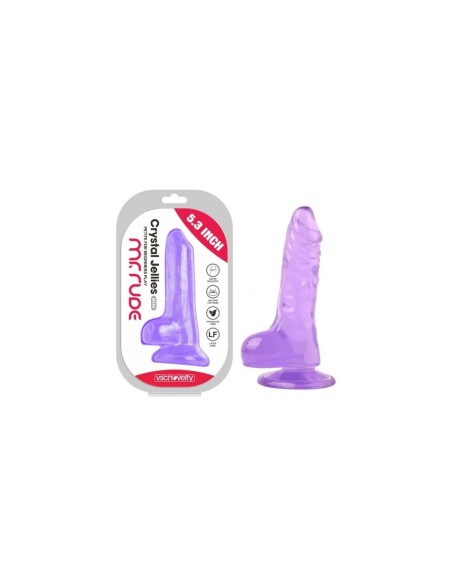 Gode réaliste VSCNOVELTY TPE Violet 13,5 cm