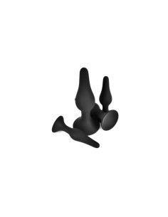 Plug Anal VSCNOVELTY Noir Silicone Lot 4 Pièces 2
