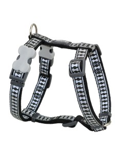 Harnais pour Chien Red Dingo Os Réfléchissant 30-48 cm Noir
