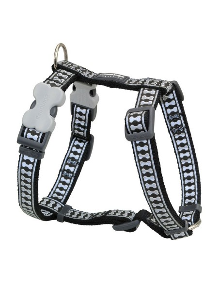 Harnais pour Chien Red Dingo Os Réfléchissant 30-48 cm Noir