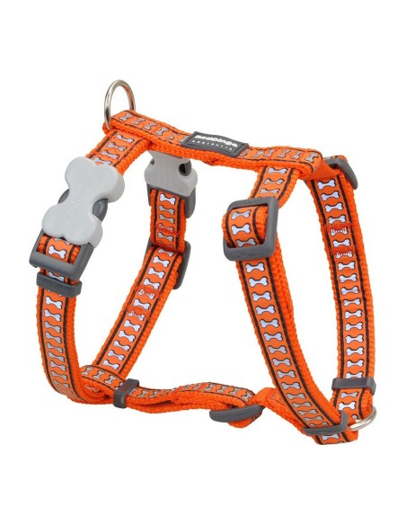 Harnais pour Chien Red Dingo Os Réfléchissant 25-39 cm Orange