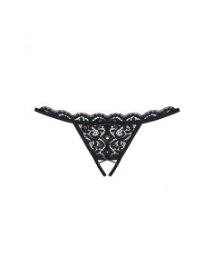 String en dentelle noire Obsessive 831-THC-1 L/XL