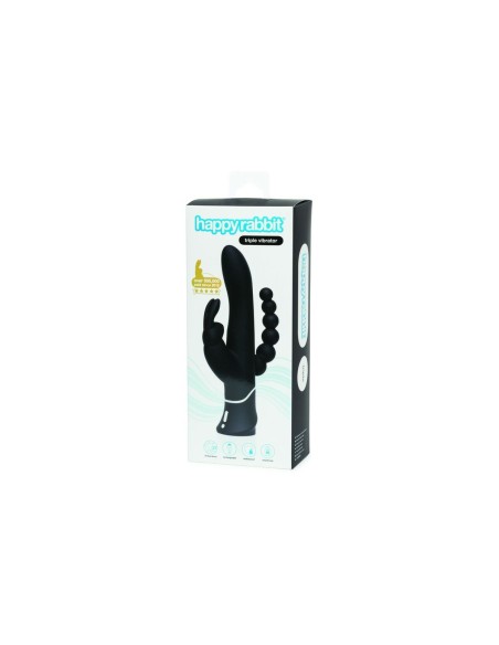 Vibromasseur Lapin Happy Rabbit 01253 Noir