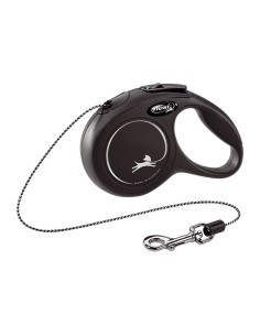 Laisse pour chat Flexi NEW CLASSIC 3 m Noir XS