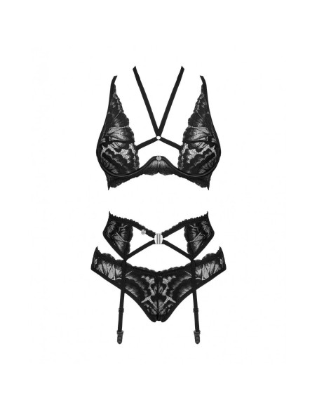 Ensemble de Lingerie Obsessive Alessya Noir M/L