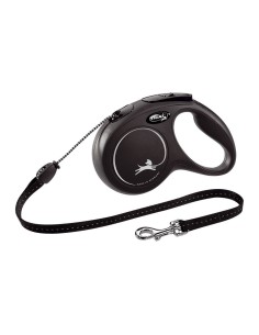 Laisse pour Chien Flexi NEW CLASSIC Noir M
