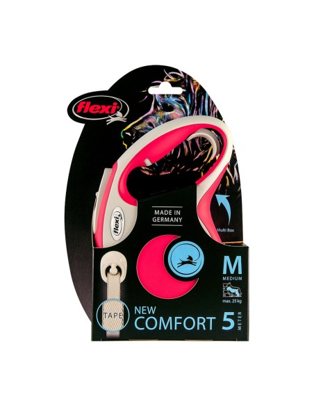 Laisse pour Chien Flexi NEW COMFORT 5 m Rouge Taille S