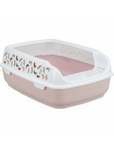 Bac à litière pour chats Trixie Delio Blanc Lila Plastique 38 × 20 × 50 cm 2