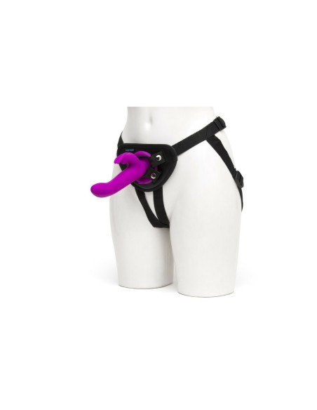 Vibromasseur Lapin Happy Rabbit Strap-On Harness Set Purple 12,7 cm