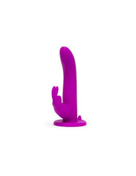 Vibromasseur Lapin Happy Rabbit Strap-On Harness Set Purple 12,7 cm