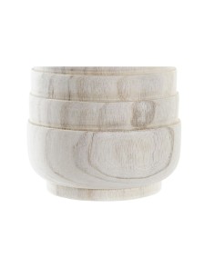 Cache-pot DKD Home Decor Marron Naturel Carré Boho 17 x 17 x 16 cm 2
