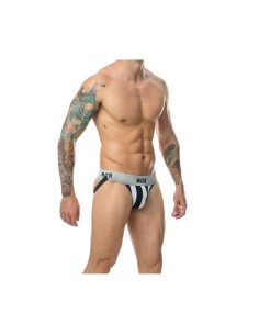 Tanga Mob Eroticwear Blanc Noir XL